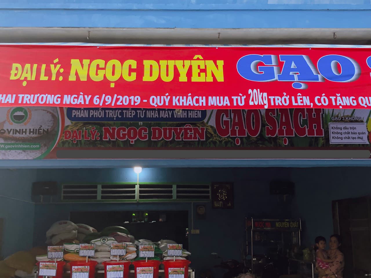 Đại lý Gạo Vinh Hiển - Đại lý gạo sạch Ngọc Duyên