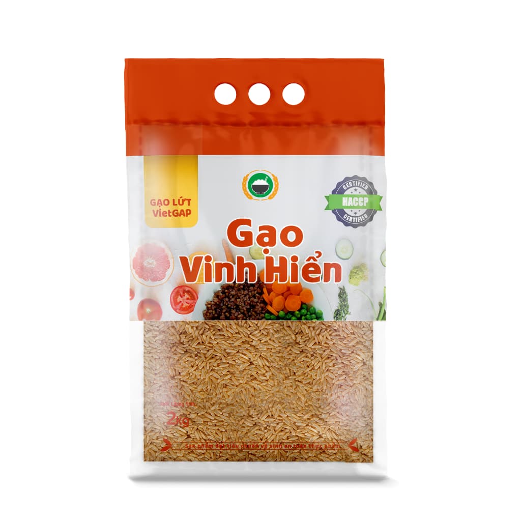 Gạo Lứt Trắng Vietgap