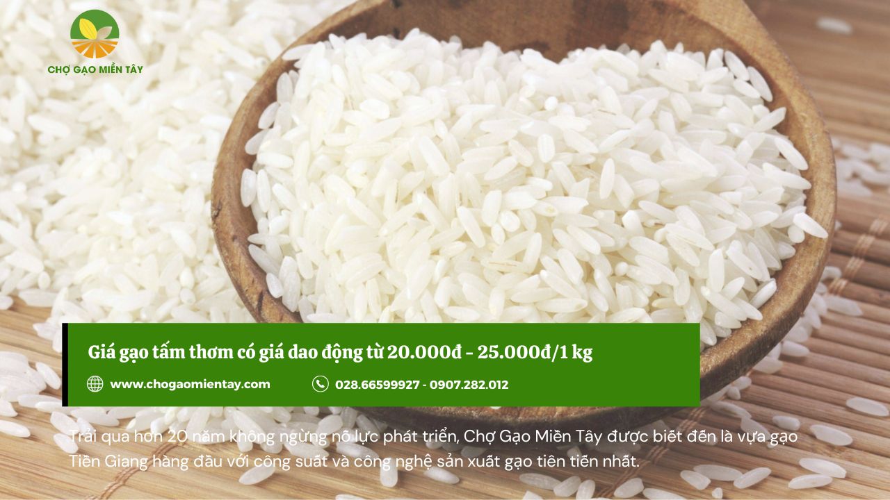 Giá gạo tấm thơm có giá dao động từ 20.000đ – 25.000đ cho một ký tuỳ theo loại.