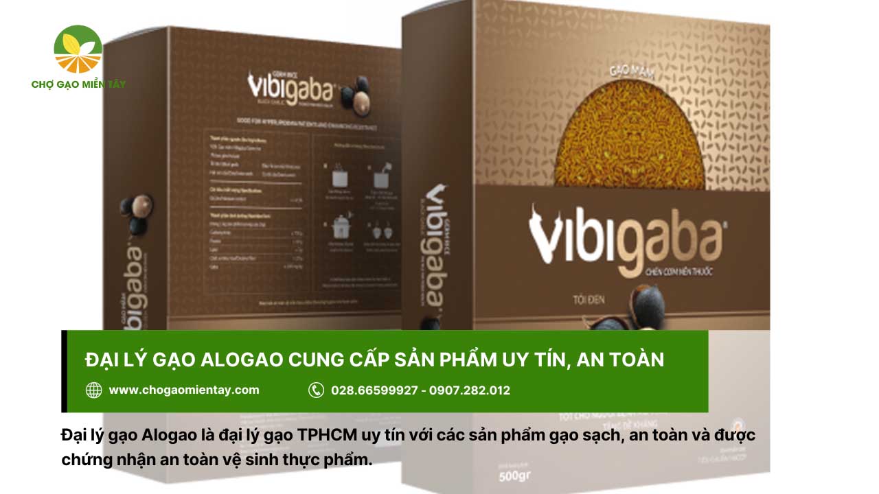 Gạo mầm Vibigaba được cung cấp bởi đại lý Alogao