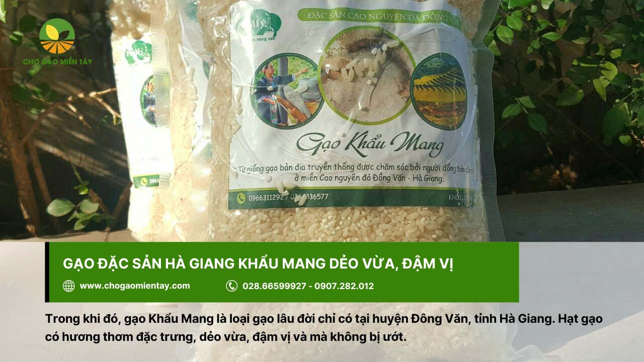 Gạo Khẩu Mang, đặc sản Hà Giang với hương thơm đặc trưng
