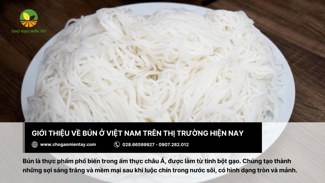 Bún là thực phẩm phổ biến ở Việt Nam