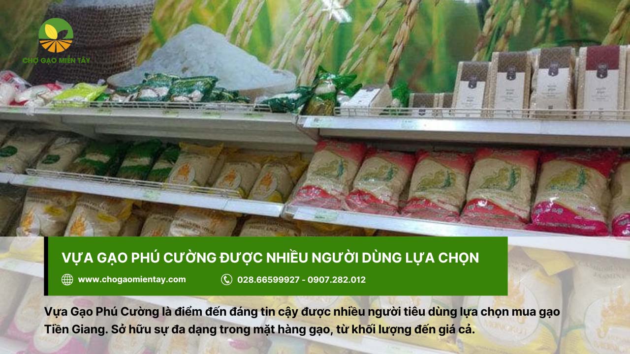 Gạo Phú Cường đáp ứng đủ sản phẩm gạo cho người tiêu dùng