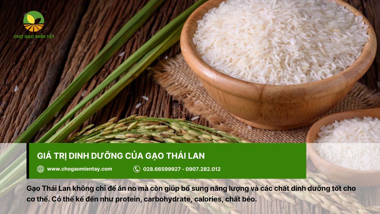Gạo Thái sở hữu dinh dưỡng tốt cho sức khỏe người dùng