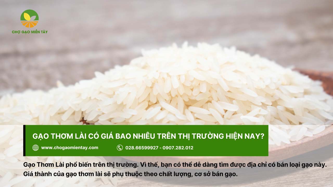 Giá của gạo Thơm Lài sẽ phụ thuộc vào chất lượng và cơ sở bán gạo